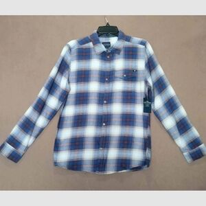 lucky brand plaid shirt XL‎ big boys red and blue 100% cotton.